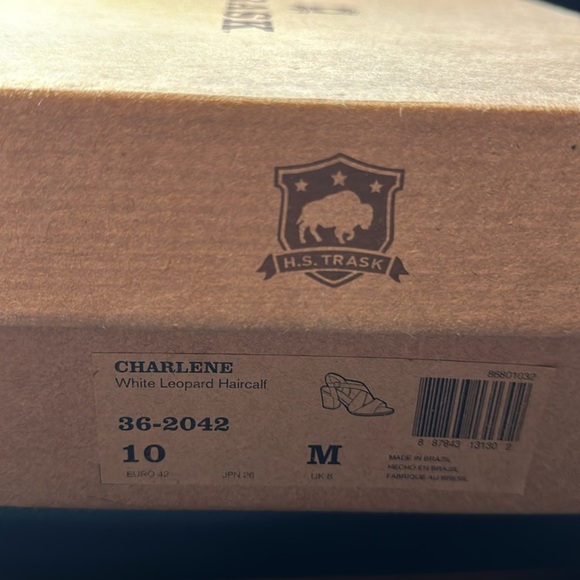 Trask Brand “Charlene” shoes heels sandals leopard open toe 10M NIB - Picture 9 of 9